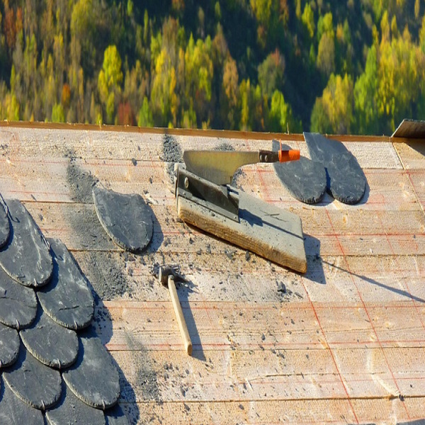 roofer worker hardhat roof