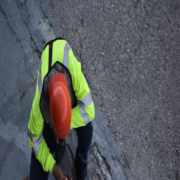 roofer worker hardhat roof